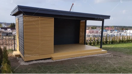 Беседка Хемген с хозблоком