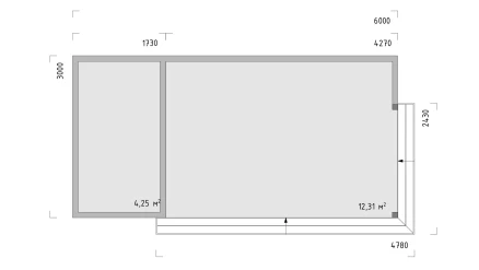 Беседка Хемген с хозблоком