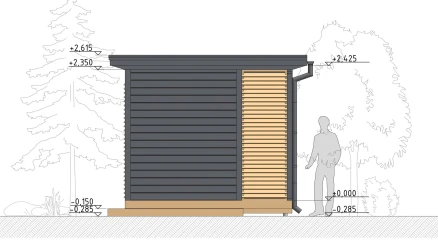 Беседка Хемген с хозблоком