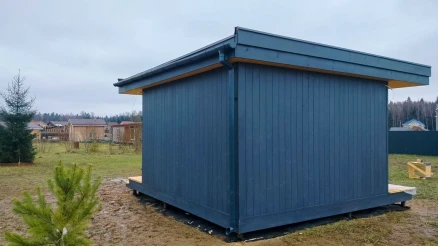 Угловая беседка хайтек 5х5