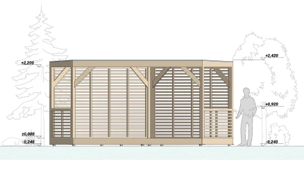 Угловая беседка Рейдал