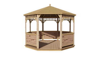 Комплект для самостоятельной сборки Беседки Виктория d 3,5 (с зашивкой ограждений)
