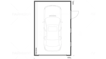 Гараж для авто 4х6