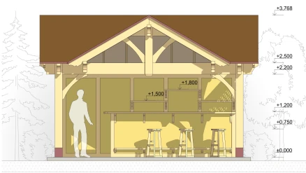 Летний барный комплекс Аляска 5х5