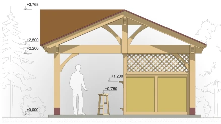 Летний барный комплекс Аляска 5х5