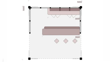 Летний барный комплекс Аляска 5х5