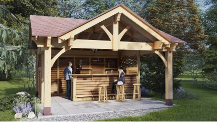 Летний барный комплекс Аляска 5х5