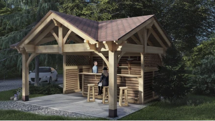 Летний барный комплекс Аляска 5х5