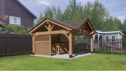 Летний барный комплекс Аляска 5х5