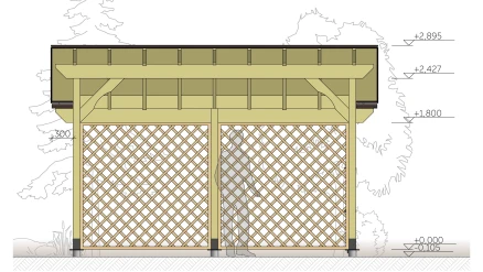 Навес Полоцк 3х4