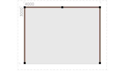 Навес Полоцк 3х4