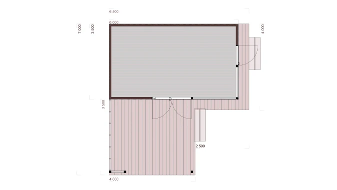 Павильон  Скаут угловой 4х6,5+3х4