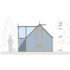 Теплица КЛАССИКА (лиственница) 3,00х5,94 м с ризалитом 