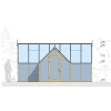 Теплица КЛАССИКА (лиственница) 3,00х5,94 м с ризалитом 
