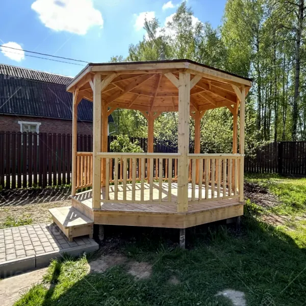Беседка после сборки 8